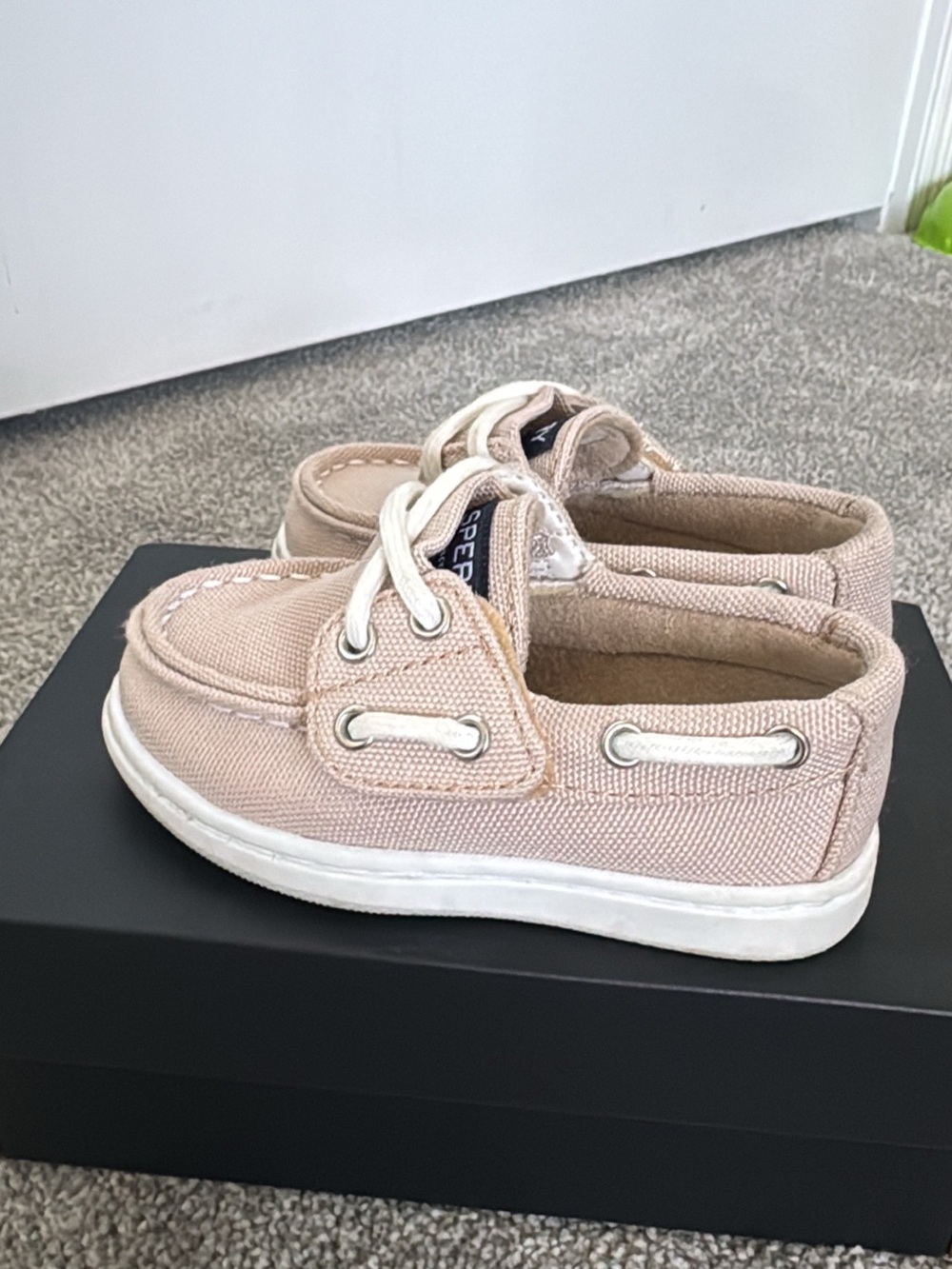 Sperry Kids Canvas Boat Shoes Size 5C